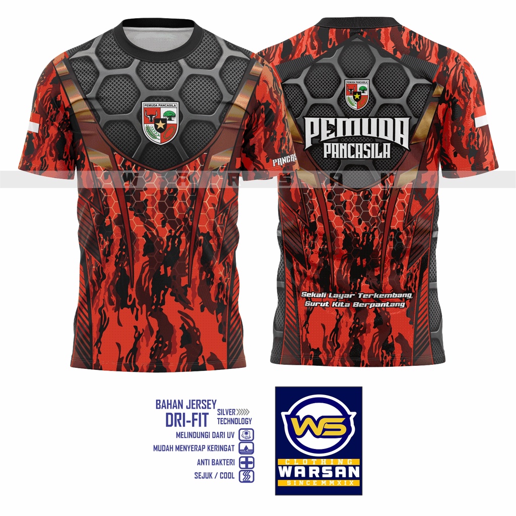 Kaos Jersey PP (Pemuda Pancasila ) / Kaos Fullprint PP (Pemuda Pancasila ) / Kaos Sublim PP (Pemuda 