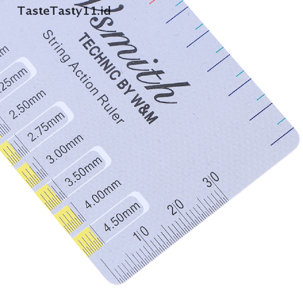 【TasteTasty】 2pcs Guitar String Action Gauge String Pitch Ruler Measuring Tool Guitar Rulers .