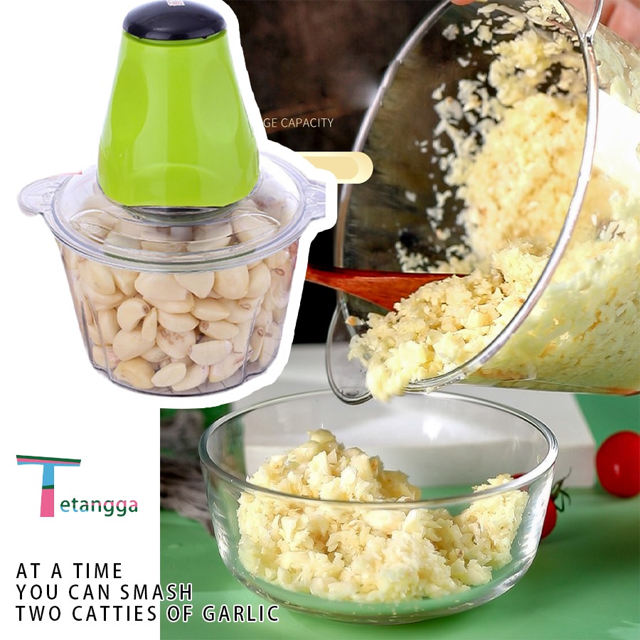 Blender Daging/Meat Grinder Food Processor/Penggiling Daging 2Set Pisau Warna Hijau Two-Color VS