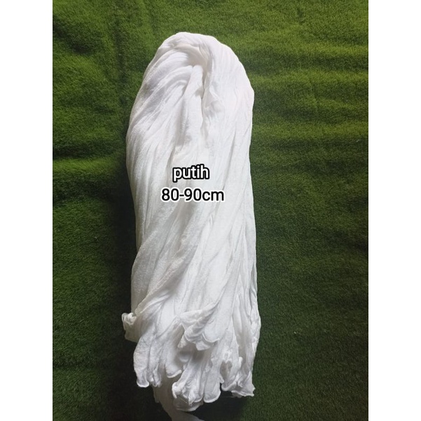 grosir bahan stoking bunga polos Putih panjang dan tebal