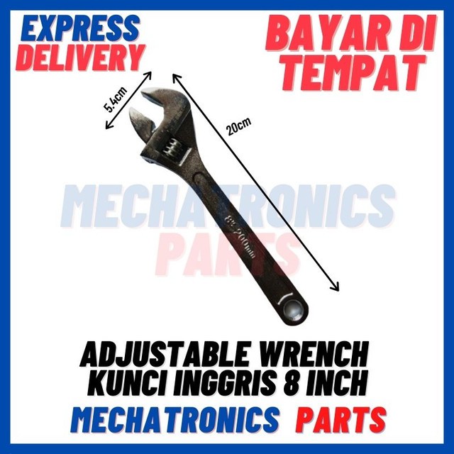 [DEV-9271] ADJUSTABLE WRENCH KUNCI INGGRIS 8 INCH