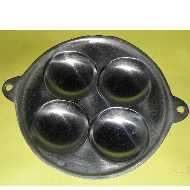 Cetakan Apem Carabika Selong kue cubit 4 Lubang Cetakan telur mata sapi