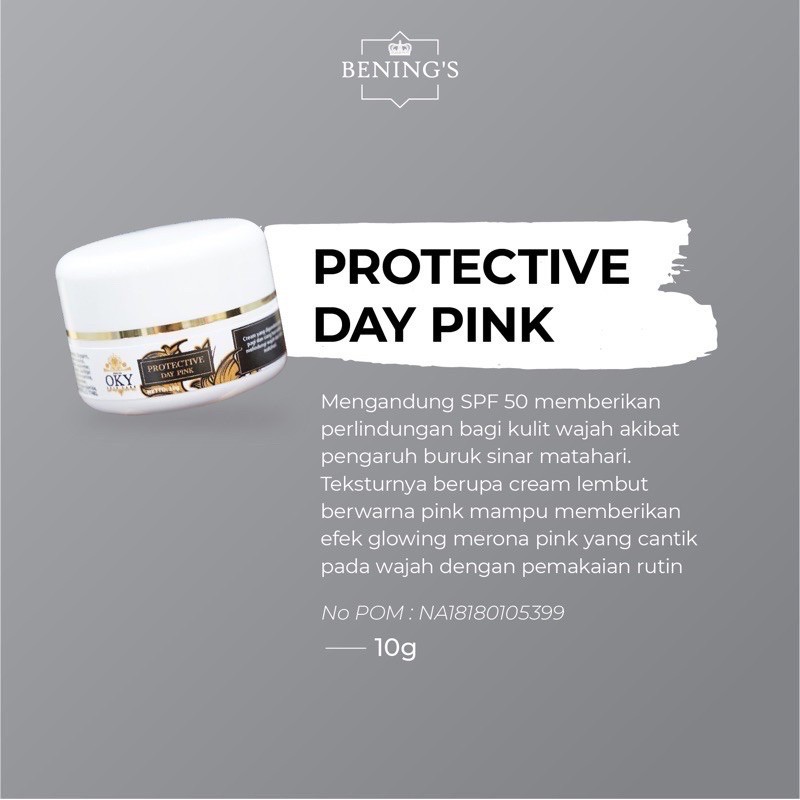 Protective Day Pink Skincare by dr. Oky Pratama / Benings Clinic / Benings Skincare