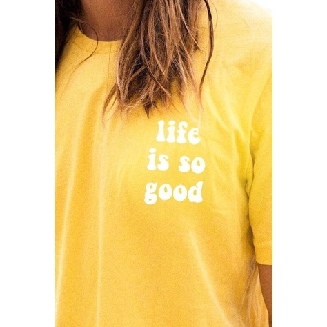 MYSTIQUE.ID-BAJU KAOS LIFE IS SO GOOD T-SHIRT LUCU DAN AESTHETIC