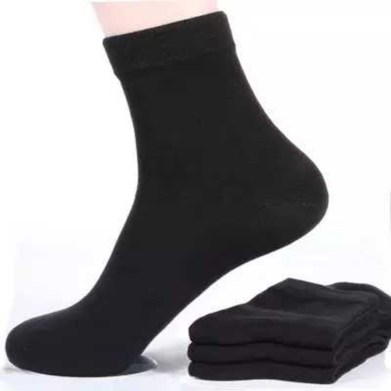 (RANDOM) 4 PASANG KAOS KAKI MENSOCK POLOS UKURAN SEDANG DEWASA UNISEX