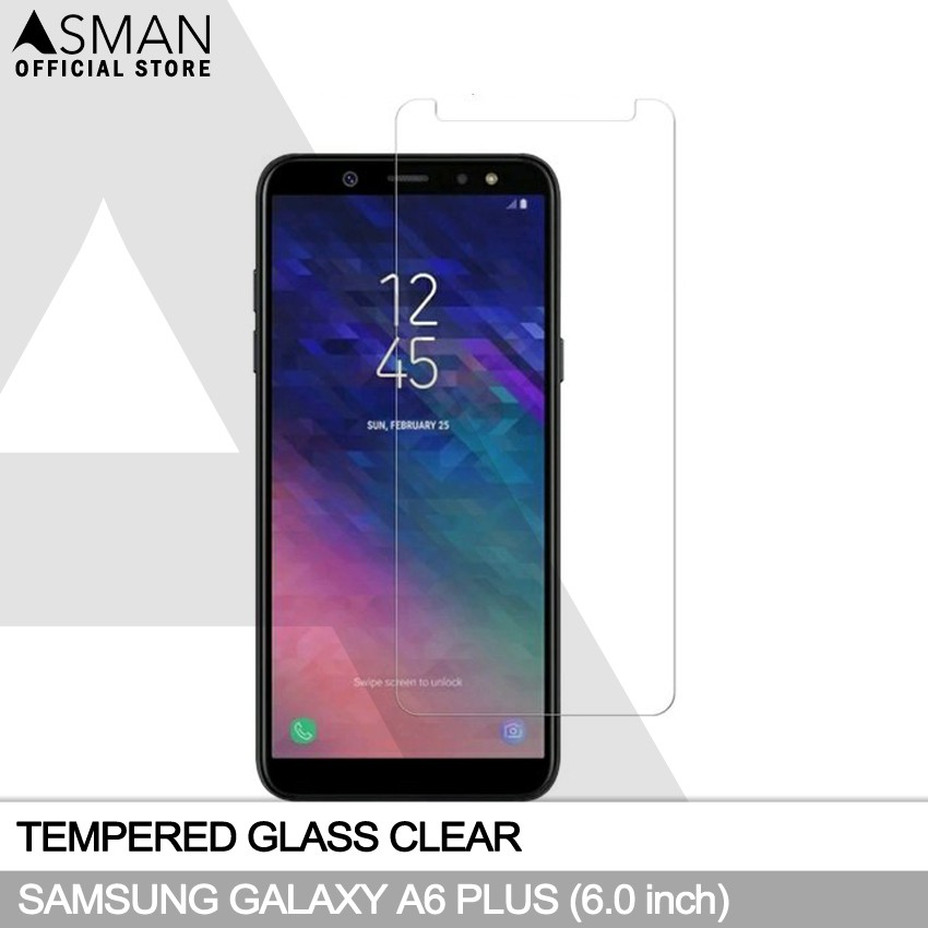 Tempered Glass Samsung Galaxy A6 Plus (6.0&quot;) | Anti Gores Pelindung Layar Kaca - Bening