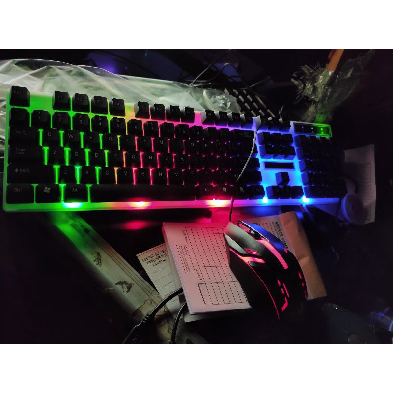 keyboard gaming G21B+mouse+LED full set