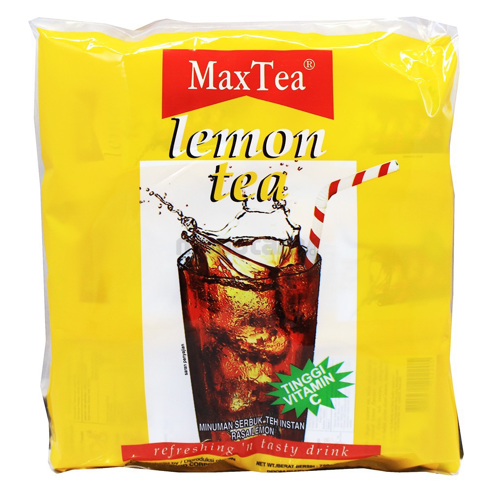 Jual INDOCAFE Max Tea Lemon Tea 30 Sachet x 25gr Shopee Indonesia
