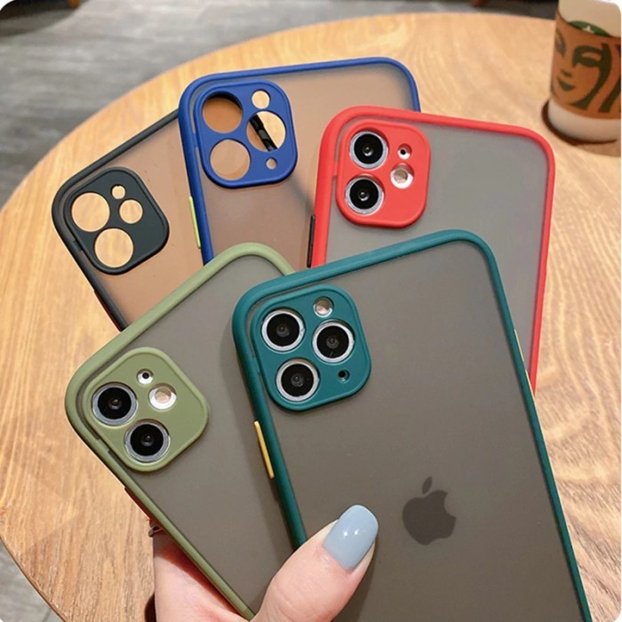 Soft Case Iphone 12 Mini Iphone 12 Iphone 12 Pro Iphone 12 Pro Max My Choice Aero Color Button Matte Camera Frame