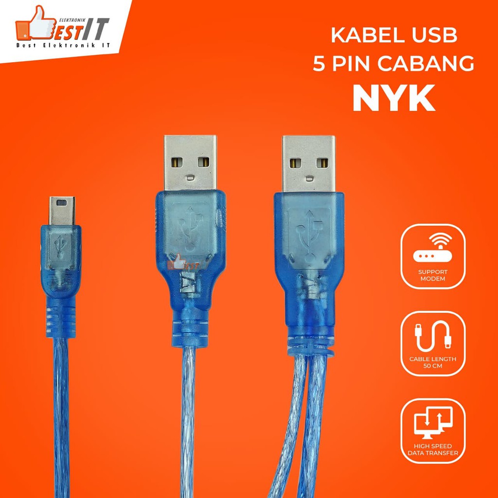 NYK Kabel USB 5 Pin Cabang