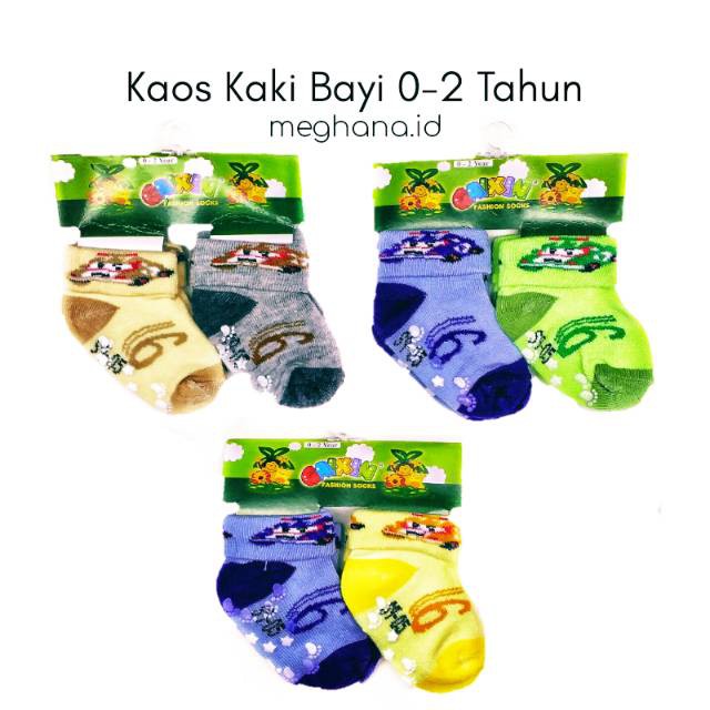 HARGA 1PASANG Kaos Kaki Bayi  0-1 Tahun