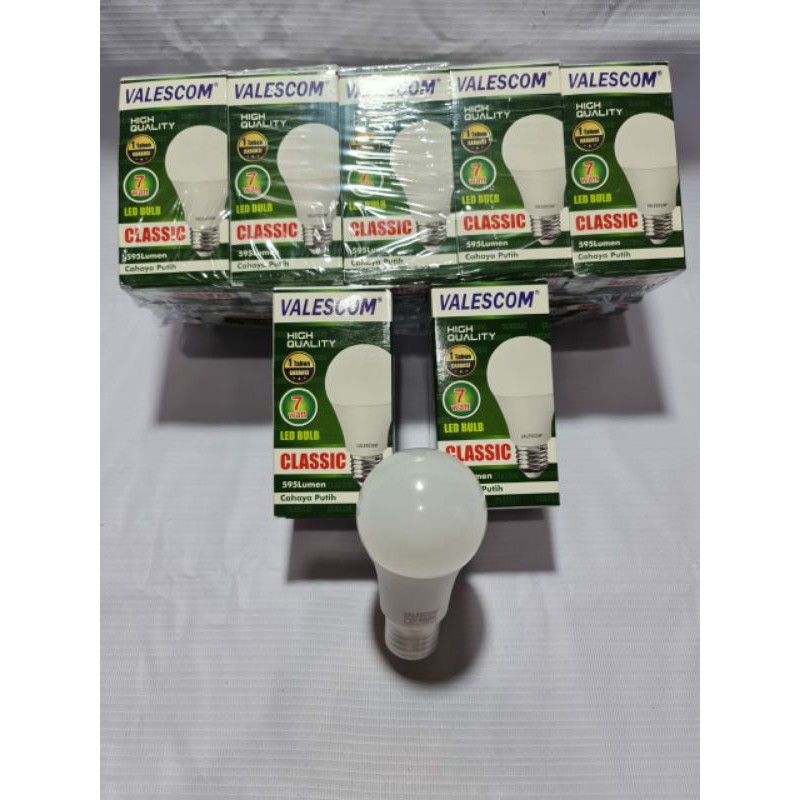 LAMPU LED VALESCOM CLASSIC 3 5 7 9 12 15 18 21 WATT 3W 5W 7W 9W 12W 18W 21W CLASSIC A BULB GARANSI 1 TAHUN MURAH GROSIR