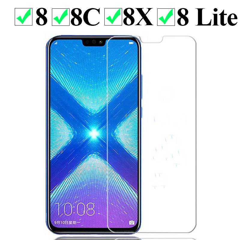 Honor 8x glass on for huawei honor 8x honer hono 8c 8 x Lite screen protector protective tempered glas film huavei x8 c8 8lite