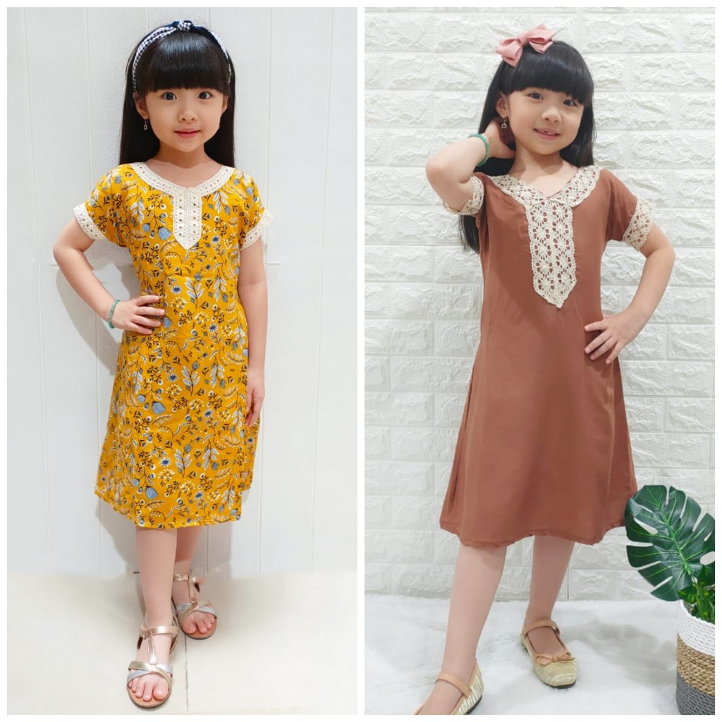 Dress arab anak / Dress anak motif dan polos