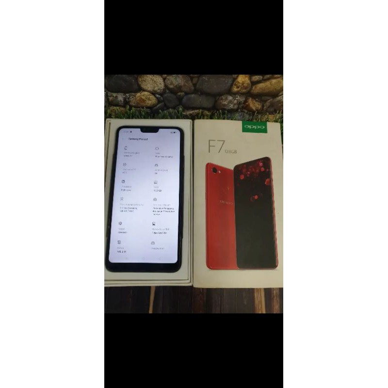 HP OPPO F7 RAM 6/128 GB FULLSET MULUS NOMINUS