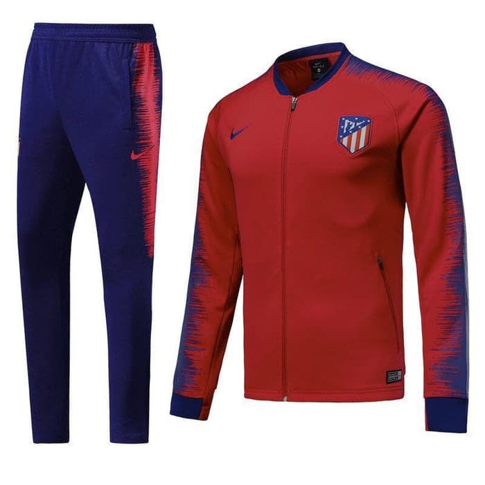 Termurah Jaket Sweater Midlayer Tracksuit Atm Atletico Madrid Home 18/19 Futsal |