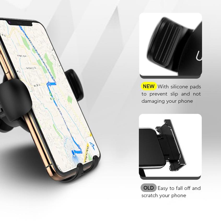 ▼ UNEED Car Holder Handphone Air Vent Smartphone Car Mount Holder - UPH301 ✩