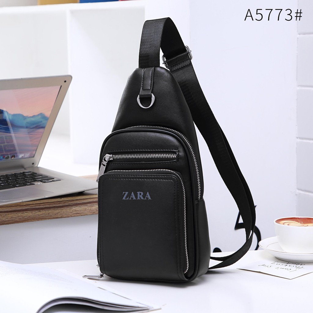 zara men sling bag