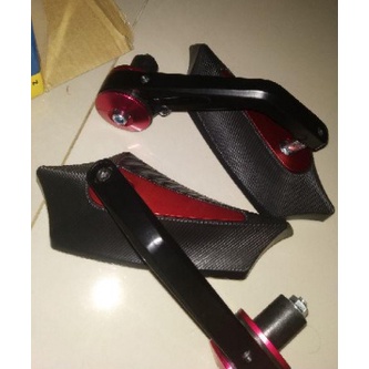 Spion Jalu Motor Motif Batman Plus Baut l Sparepart Variasi Spion Bawah Kaca Bening Dan Datar Dudukan Baut Universal Bisa Untuk Semua Motor Warna Merah Dan Emas Murah