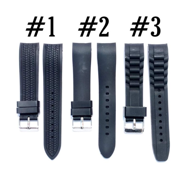 STRAP TALI JAM TANGAN 20MM TALIJAM RUBBER KARET 20 MM