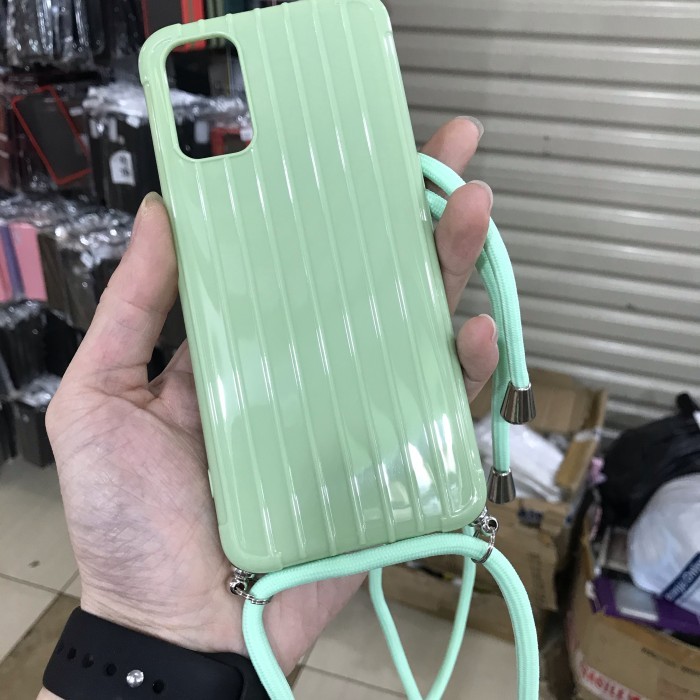 OPPO A53/A33 2020 SLING CASE WITH GANTUNGAN NEW BERWARNA SILIKONE