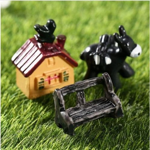Miniatures - Terrariums - Fairy Garden - Animal_Donkey (3pcs)