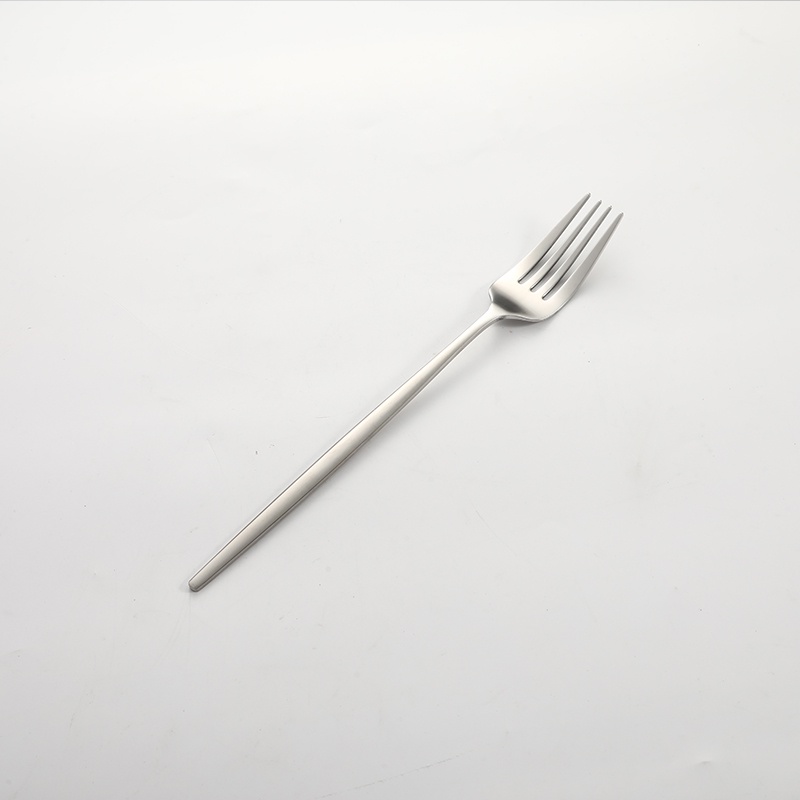 1 pcs/4 pcs Sendok garpu stainless steel peralatan makan gaya Korea sendok gagang panjang garpu