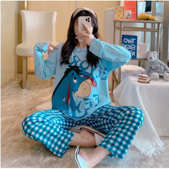 Piyama baju tidur wanita import LENGAN PANJANG new bahan tebal halus