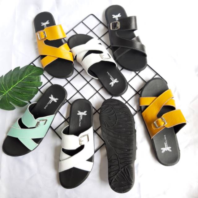 Kode : GX / sandal kulit garut/sandal kulit murah/sandal wanita/sandal kulit ori/sandal papirut