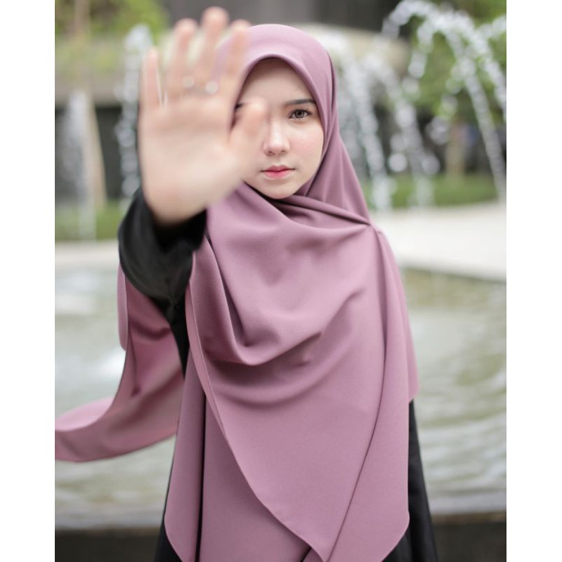 WOLFIS HIJAB JILBAB SEGI EMPAT SYARI 130X130 BAHAN WOLFIS GRADE A