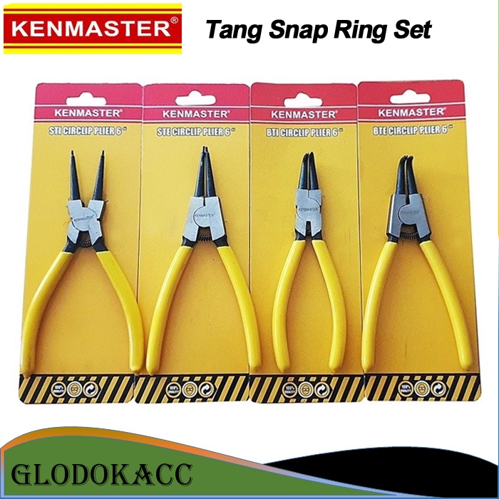 Tang Snap Ring 6 inch / Kenmaster Tang Circlip Set 4 pcs STI STE BTI BTE