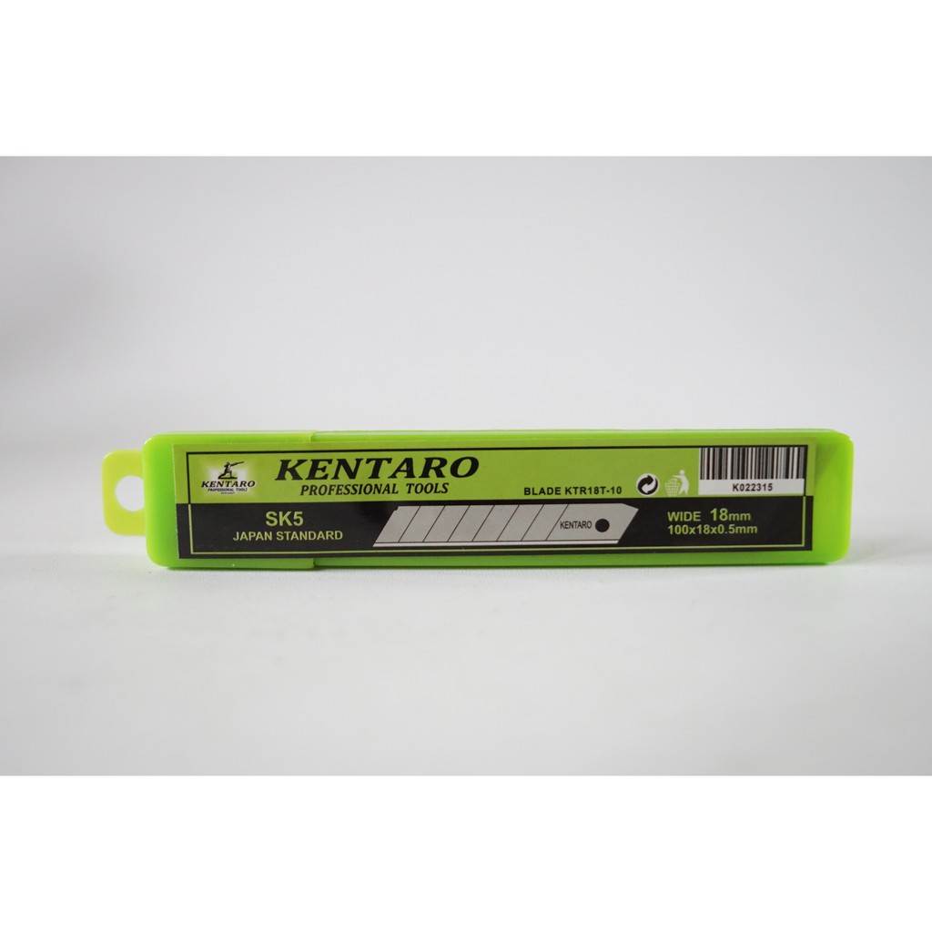 

ISI CUTTER KATER CUTER ISI 10 TAJAM KTR18T-10 100x18x0.5 MM KENTARO JAPAN QUALITY