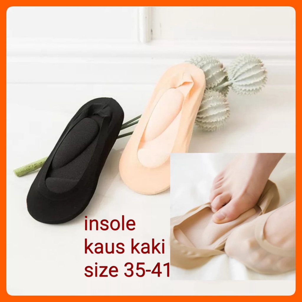 SEPASANG INSOLE KAUS KAKI INSOLE WANITA ALAS KAKI EMPUK ALAS SEPATU WANITA KAUS KAKI BALET