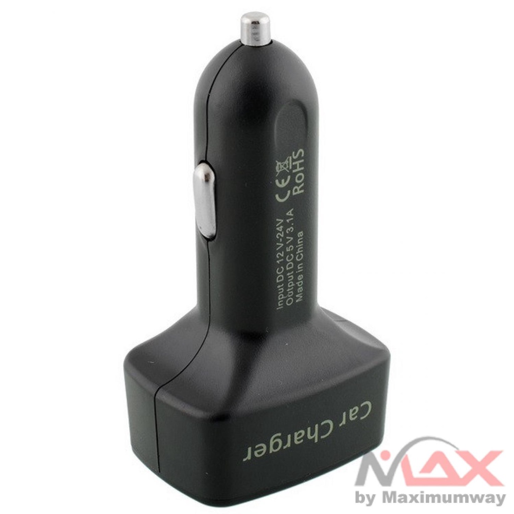 Car Charger Dual USB with LED Display ampere meter