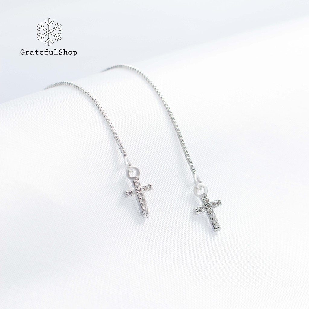 Grateful  - Anting Salib Ruth / Anting silver sterling