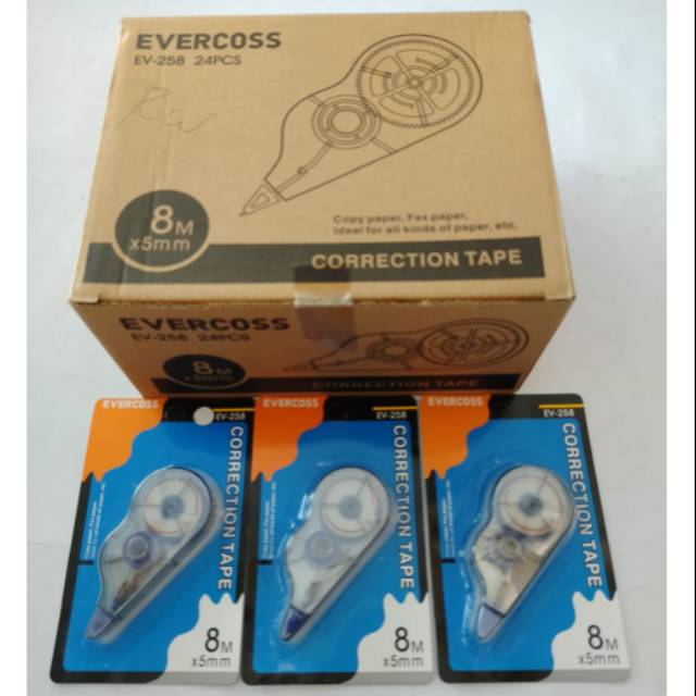 

Correction Tape Evercoss EV-258 Tip X Kertas