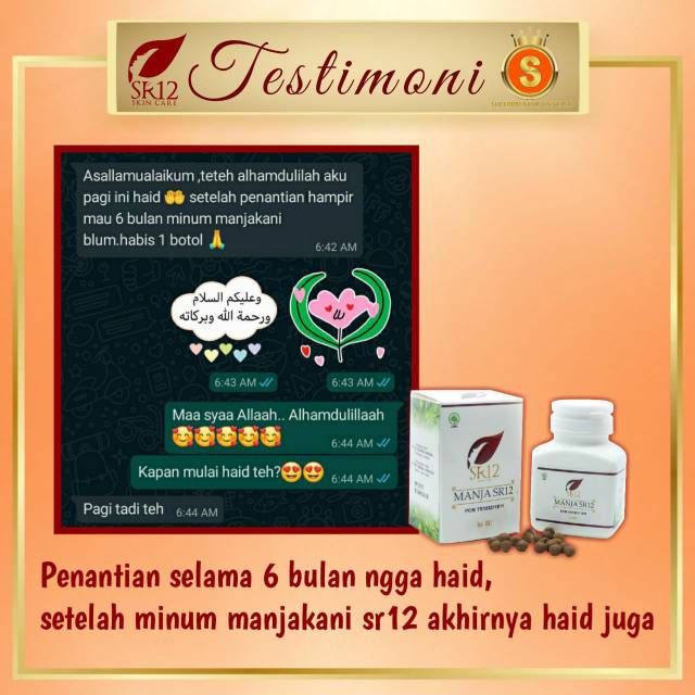 Aman Bpom Manjakani Sr12 Obat Jamu Pelancar Telat Haid Menstruasi Alami Paling Ampuh Di Apotik Shopee Indonesia