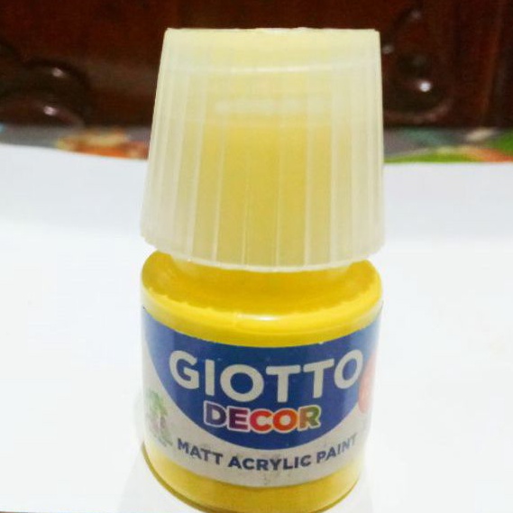 

GiottO DecoR AcryliC PaintS " PrimarY YelloW " 25 ml