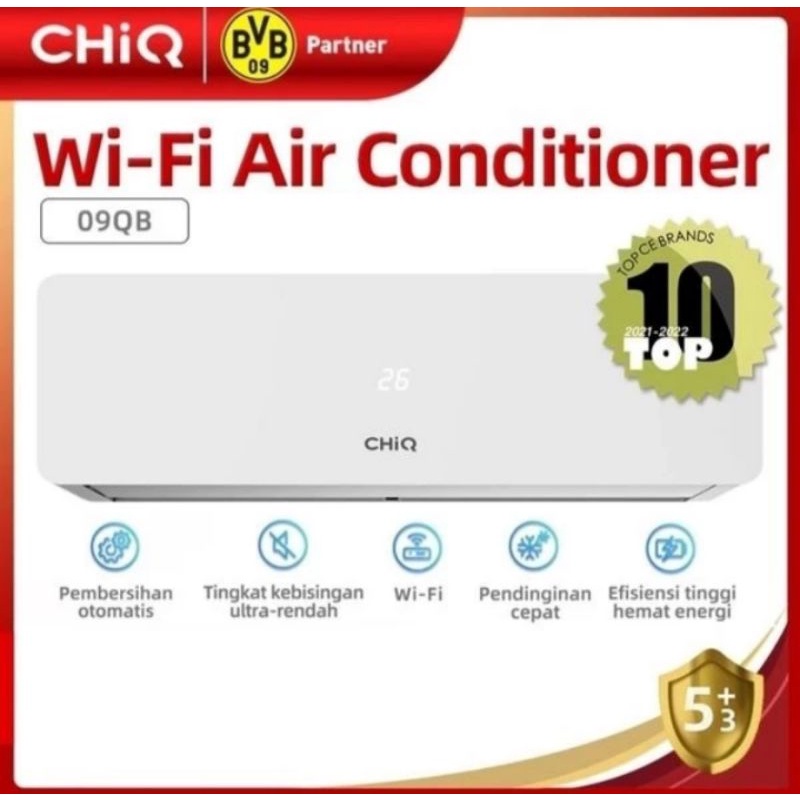 AC CHIQ 09QB 1 PK + PASANG MURAH