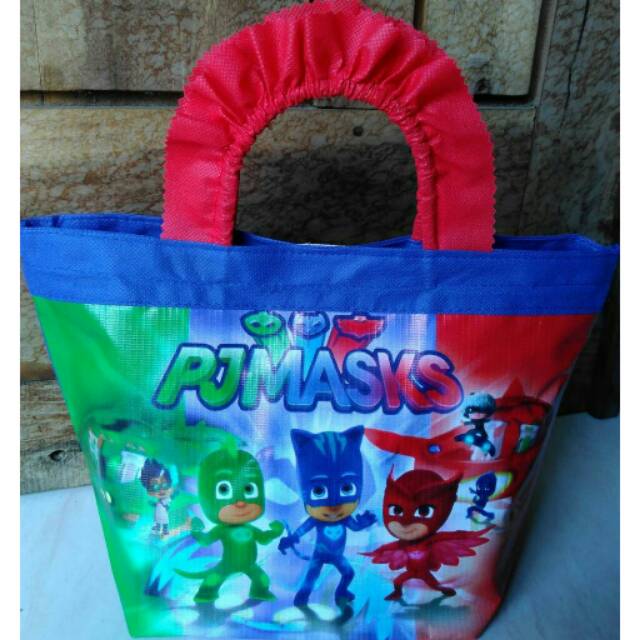 

TAS PEGANGAN RENDA KARAKTER KARTUN PJ MASKS | TAS ULTAH ANAK | TAS SOUVENIR ULANG TAHUN | PR15