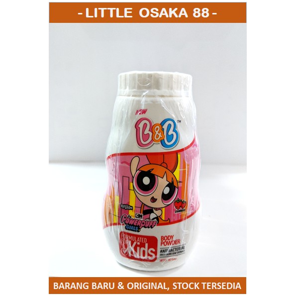 B&amp;B Kids Bedak Body Powder 60 gr Kuning Merah Hijau