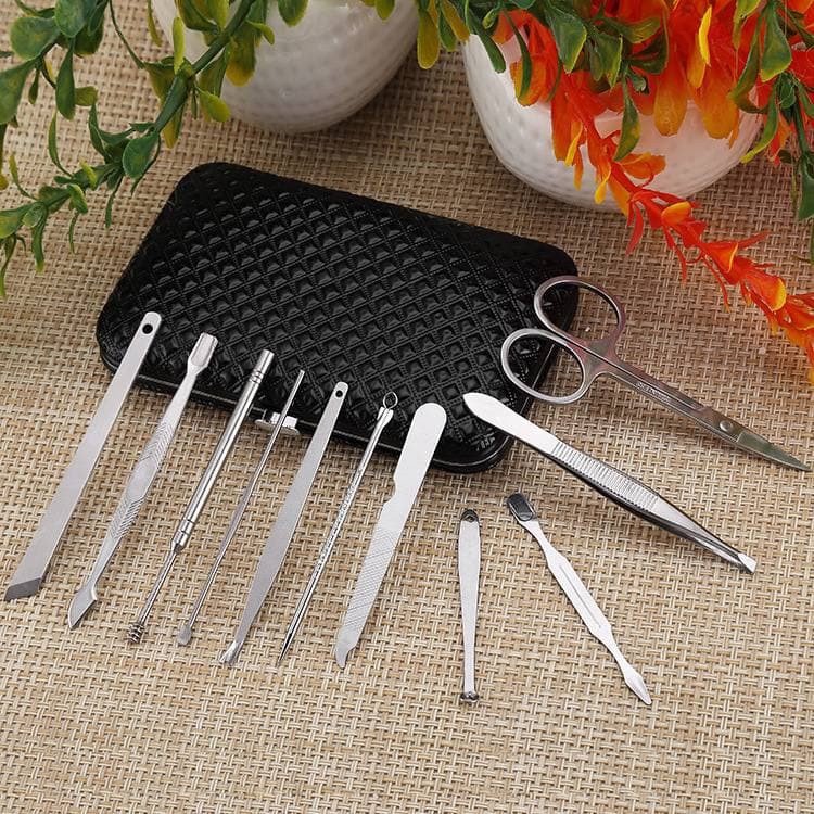 LF - Gunting Kuku Set Manicure 15 in 1 / Manicure Pedicure Stainless Steel Perawatan Kuku