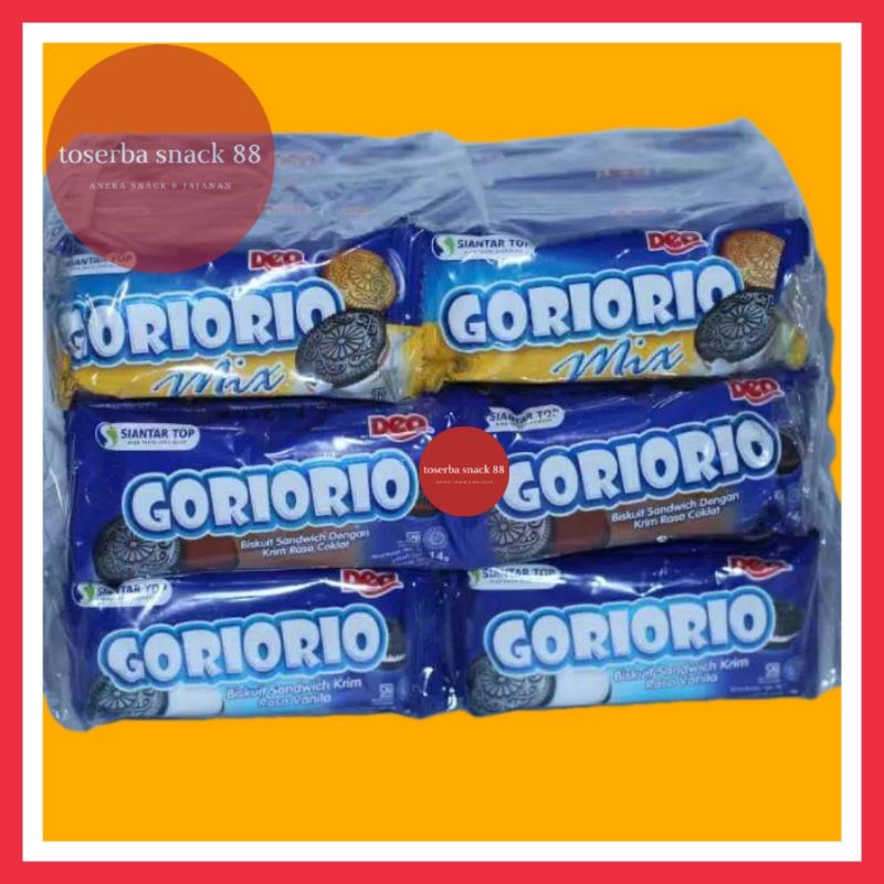 

GORIORIO/Biscuit Cookies Sandwich Dengan Cream (14 gram × 20 pcs)