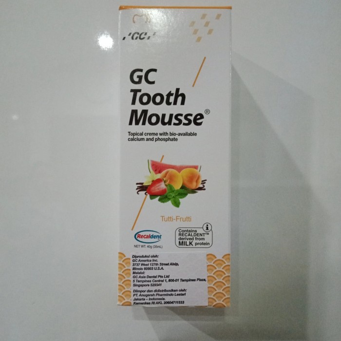 Vitamin Gigi Gc Tooth Mousse Regular Untuk Anak Dan Dewasa Vit Anak -
