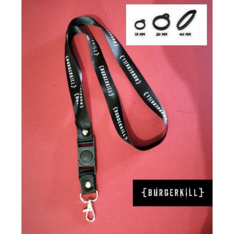 

Tali Lanyard BURGERKILL BAND METAL | tali lanyard DISTRO | gantungan kunci name tag id card kartu nama / tali lanyard gantungan leher FREE ORING