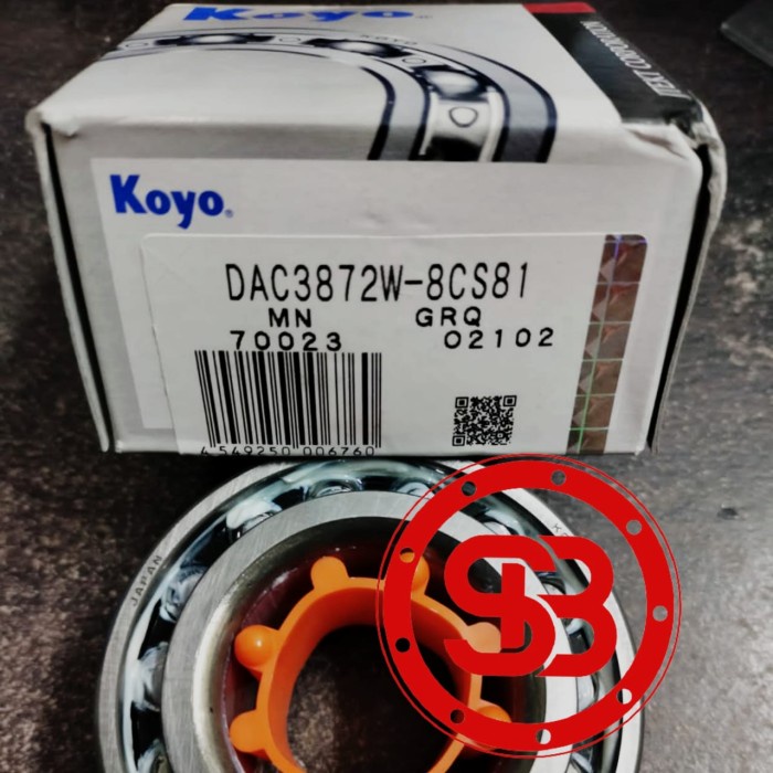 Bearing Roda depan Great Corolla TwinCAm DAC 3872 KOYO JAPAN ORIGINAL