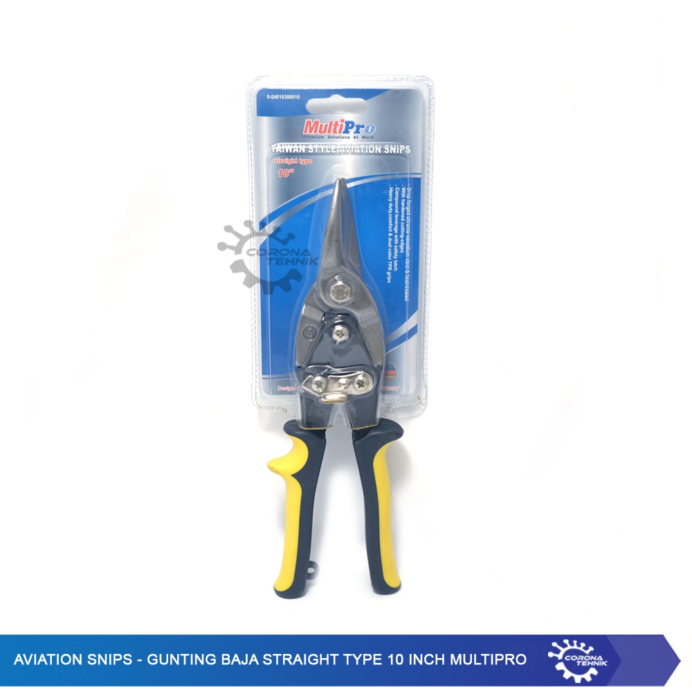 Gunting Baja Straight Type 10 Inch Multipro - Aviation Snips