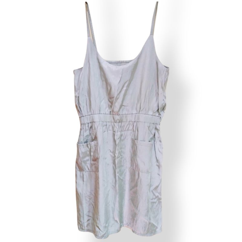 DRESS HIJAU MUDA / DRESS OUTER / OUTER DRESS PINGGANG KARET / BAJU REMAJA