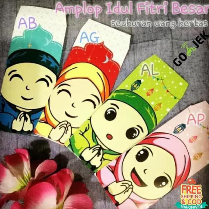 

Produk Unggulan 1 Pack Amplop Lebaran Idul Fitri Besar Motif Lucu Dan Unik