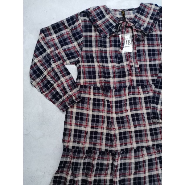 MIDI DRESS RAYON PREMIUM MIB MOTIF KOTAK